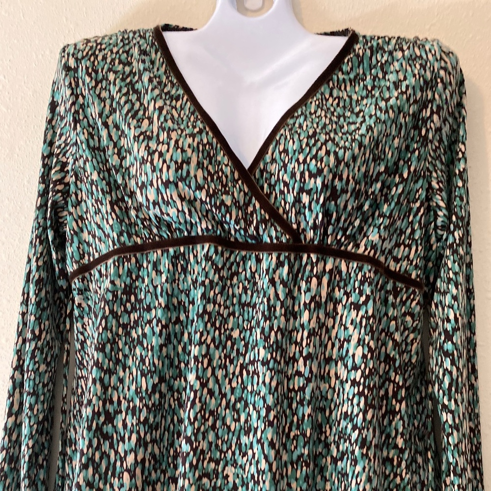 🟡tie front long sleeve women’s top
